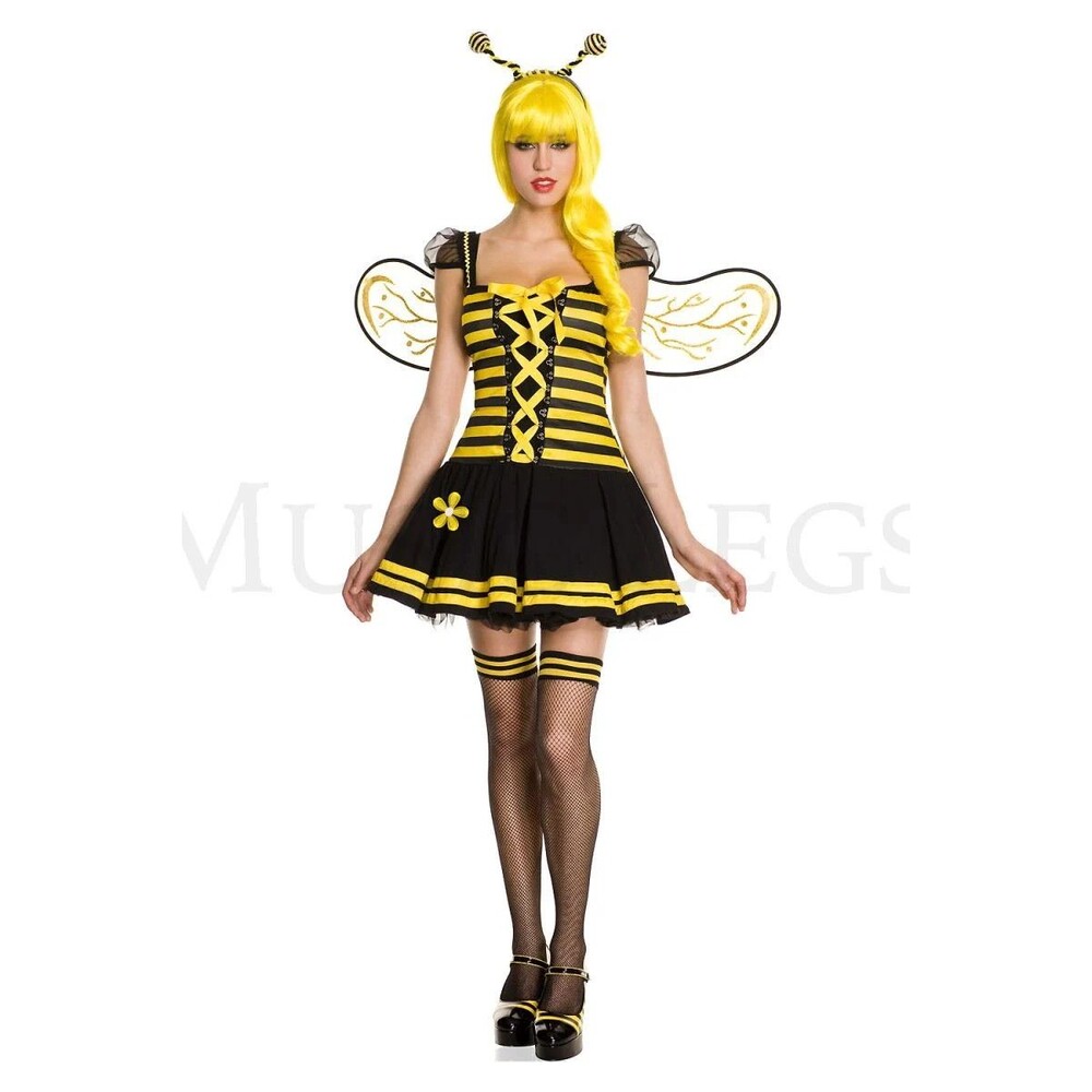 Music Legs Womens Honey Bee Halloween Cosplay Costume - Size S/M